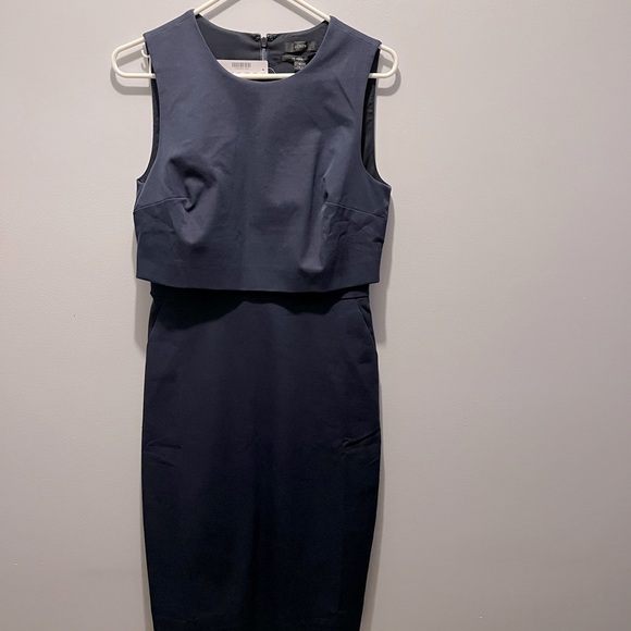 NWT navy blue jcrew dress - Picture 1 of 5